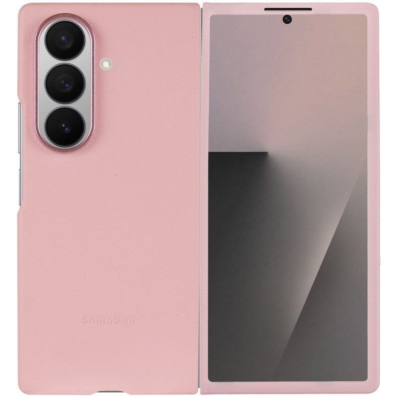 Фото Кожаный чехол Leather Case (AAA) для Samsung Galaxy Z Fold7 (Pink) на vchehle.ua