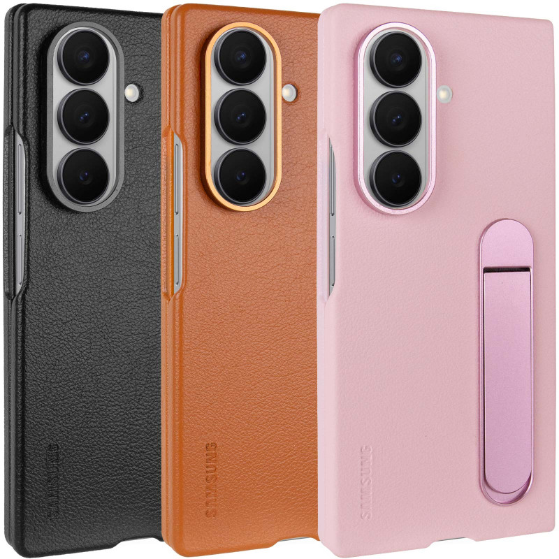 Кожаный чехол Leather Case (AAA) with stand для Samsung Galaxy Z Fold7