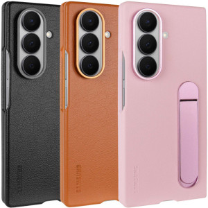 Кожаный чехол Leather Case (AAA) with stand для Samsung Galaxy Z Fold7