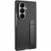 Кожаный чехол Leather Case (AAA) with stand для Samsung Galaxy Z Fold7 (Black)