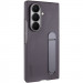 Кожаный чехол Leather Case (AAA) with stand для Samsung Galaxy Z Fold7 (Gray)