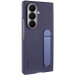 Кожаный чехол Leather Case (AAA) with stand для Samsung Galaxy Z Fold7 (Navy)
