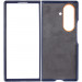 Фото Кожаный чехол Leather Case (AAA) with stand для Samsung Galaxy Z Fold7 (Navy) в магазине vchehle.ua