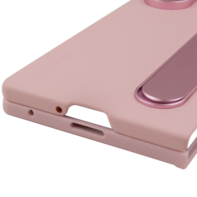 Купить Кожаный чехол Leather Case (AAA) with stand для Samsung Galaxy Z Fold7 (Pink) на vchehle.ua