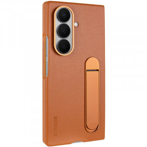 Кожаный чехол Leather Case (AAA) with stand для Samsung Galaxy Z Fold7