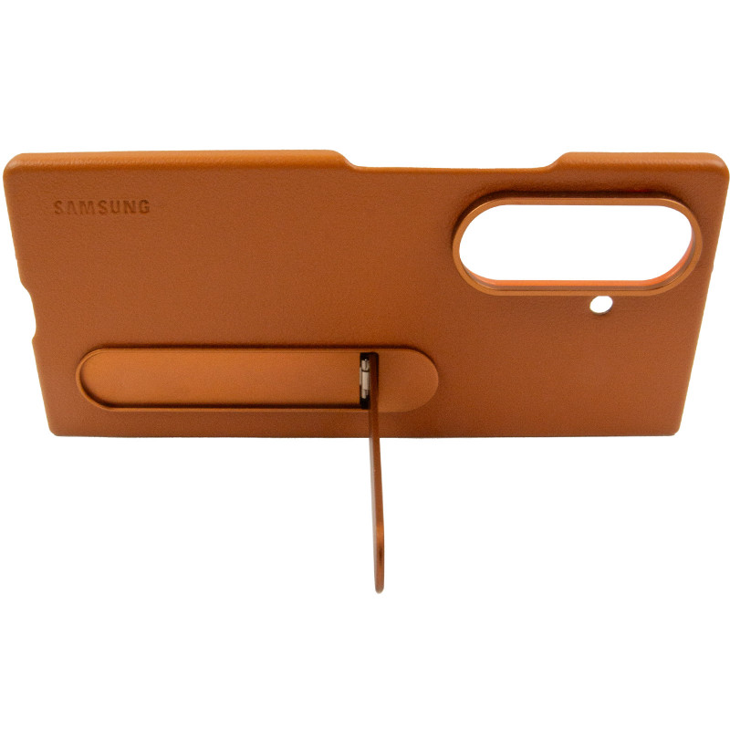 Заказать Кожаный чехол Leather Case (AAA) with stand для Samsung Galaxy Z Fold7 (Tan) на vchehle.ua