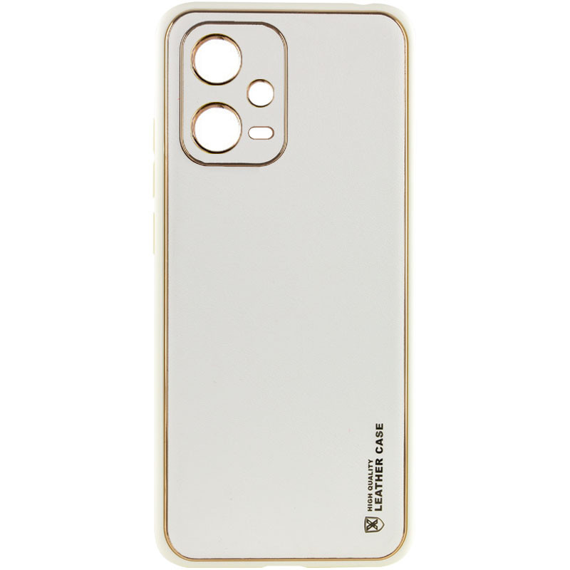 Кожаный чехол Xshield для Xiaomi Poco X5 5G / Redmi Note 12 5G (Белый / White)