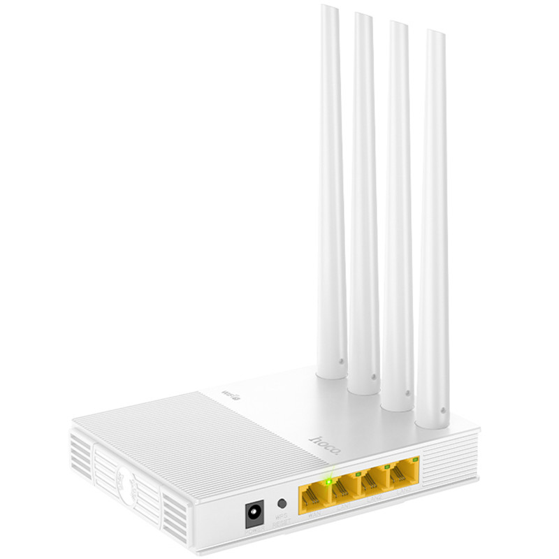 Фото Маршрутизатор (роутер) Hoco HI31 WiFi5 1200Mbs (White) в маназині vchehle.ua