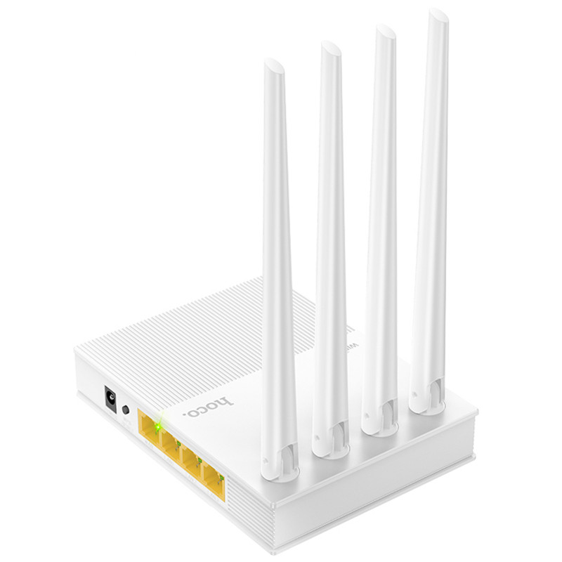 Купити Маршрутизатор (роутер) Hoco HI31 WiFi5 1200Mbs (White) на vchehle.ua