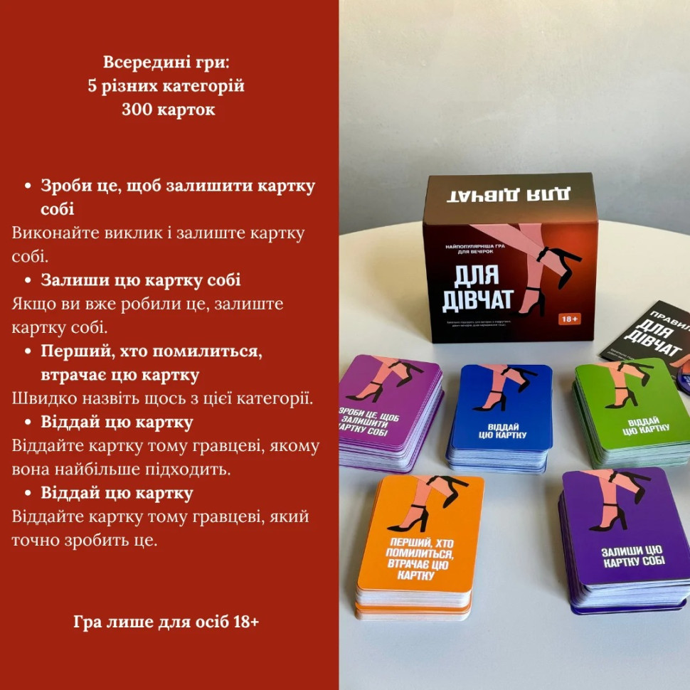 Настольная игра Для девушек в магазине vchehle.ua