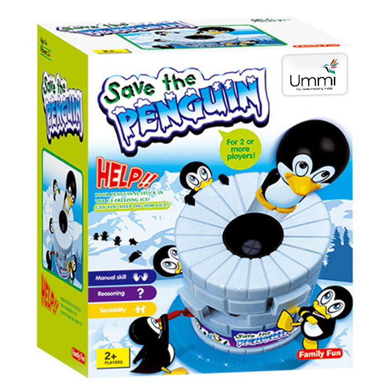 Фото Настольная интерактивная игра Ummi 707-19 Save the Penguin Game (Blue) на vchehle.ua