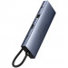 Фото Перехідник HUB Baseus UltraJoy 10-Port (Type-C to HDMI+VGA+USB3.0*3+PD+RJ45+SD/TF3+3.5mm) (80C8) (Slate Grey) на vchehle.ua