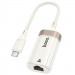 Переходник Hoco UA41B Crystal Type-C to RJ45 100 Mbs (0.15m) (Apricot)