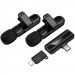 Купить Петличный беспроводной микрофон Hoco L20A Mini Voice (Lightning/Type-C) 60 mAh (Black) на vchehle.ua