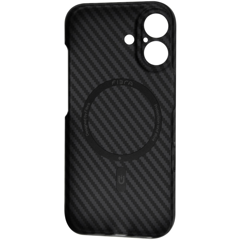 Фото Пластиковая накладка Fibra Carbonite для Apple iPhone 17 (6.3") (Black) на vchehle.ua