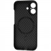 Фото Пластиковая накладка Fibra Carbonite для Apple iPhone 17 (6.3") (Black) на vchehle.ua