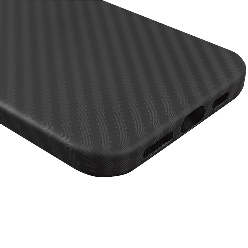 Фото Пластикова накладка Fibra Carbonite на Apple iPhone 17 Pro Max (6.9") (Black) в маназині vchehle.ua