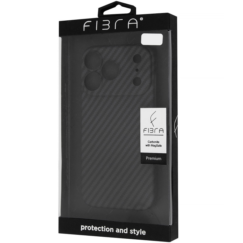 Пластикова накладка Fibra Carbonite на Apple iPhone 17 Pro Max (6.9") (Black) в магазині vchehle.ua