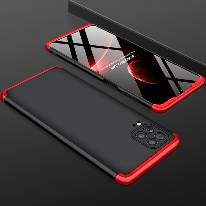 Фото Пластикова накладка GKK LikGus 360 градусів (орр) на Samsung Galaxy M62 (Чорний / Червоний) на vchehle.ua