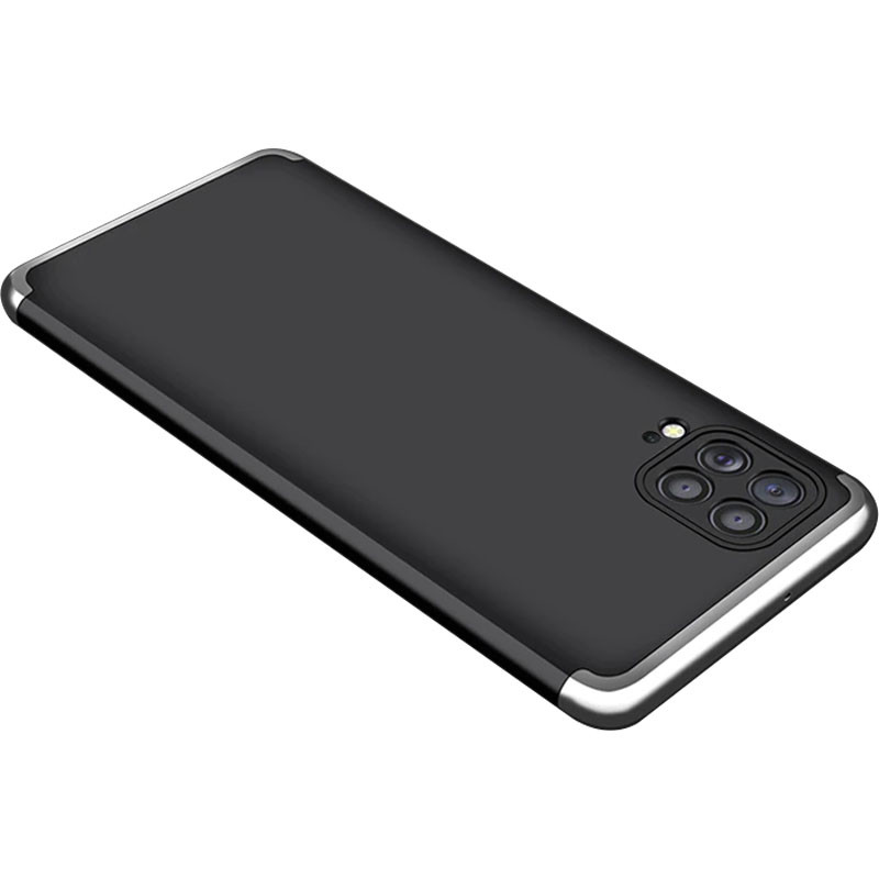 Пластикова накладка GKK LikGus 360 градусів (орр) на Samsung Galaxy M62 (Чорний / Срібний)