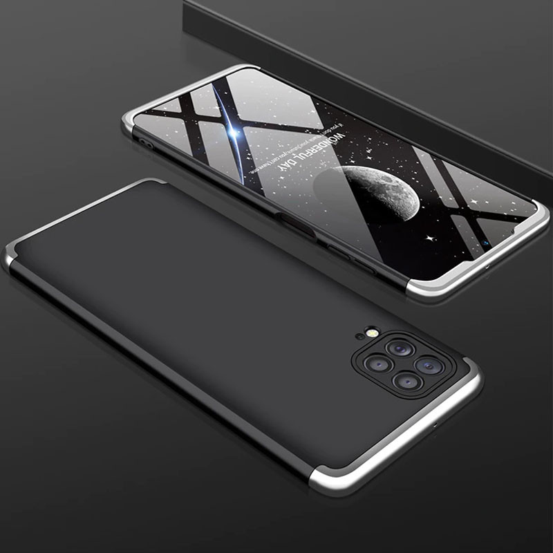 Фото Пластикова накладка GKK LikGus 360 градусів (орр) на Samsung Galaxy M62 (Чорний / Срібний) на vchehle.ua