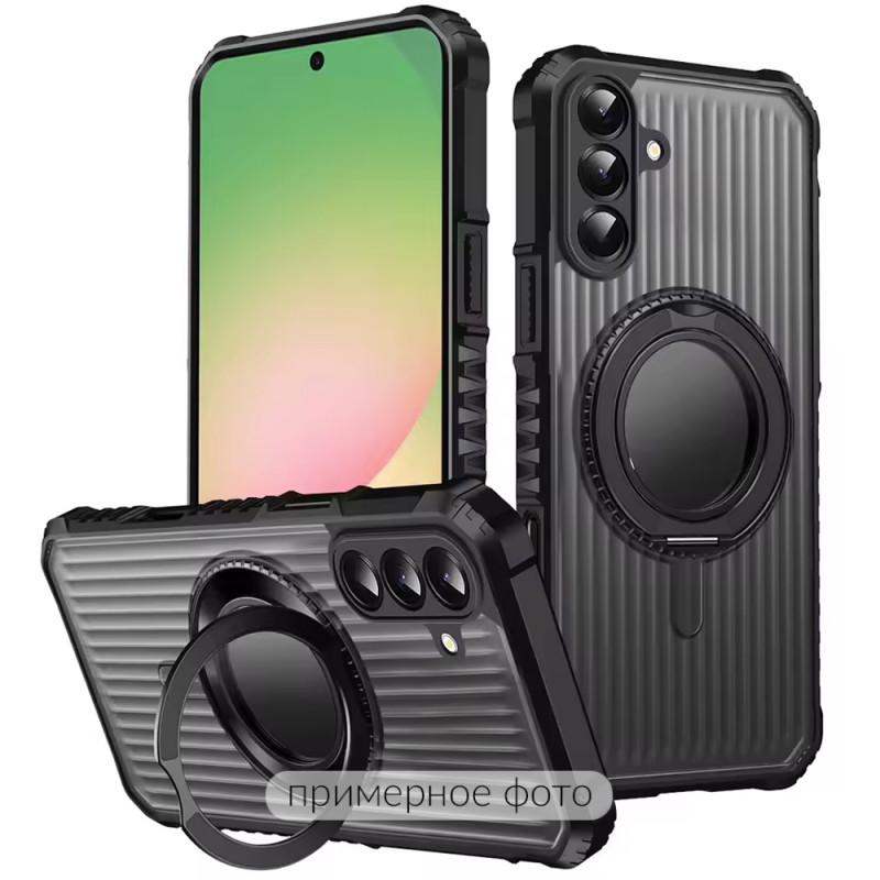 Пластиковая накладка Rotating Ring для Oppo A54 4G (Black)