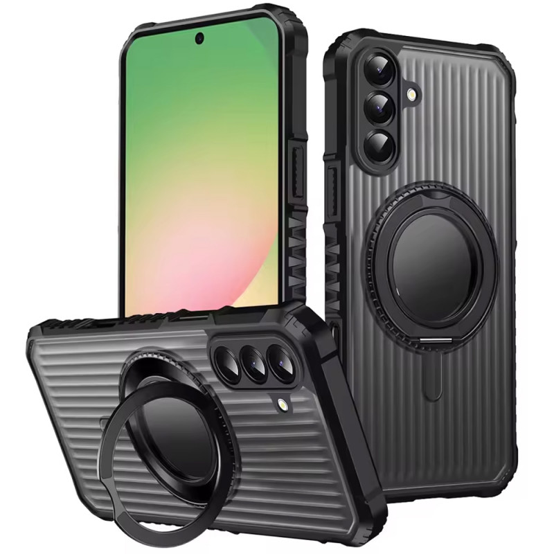 Пластиковая накладка Rotating Ring для Samsung Galaxy S24 FE (Black)