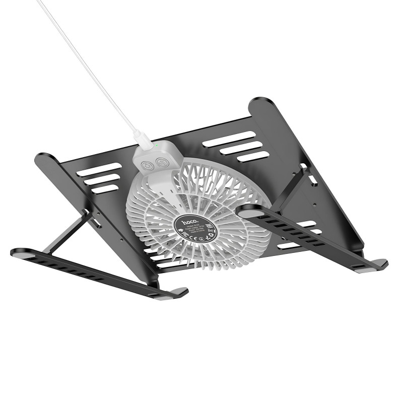 Фото Підставка для ноутбука/планшета Hoco DH22 Active Cooling (Black) на vchehle.ua
