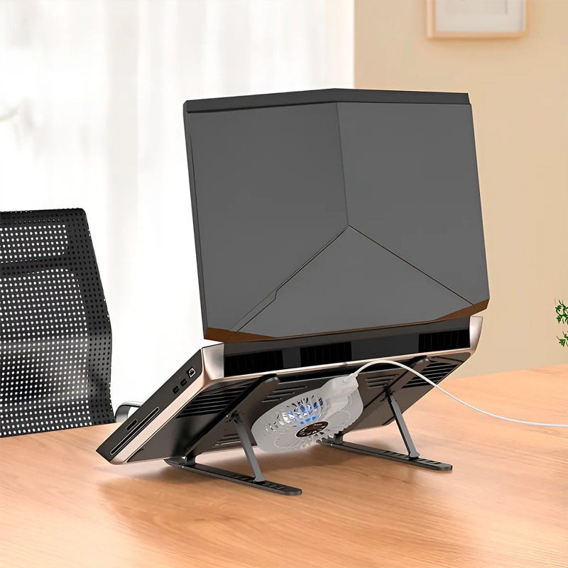 Підставка для ноутбука/планшета Hoco DH22 Active Cooling (Black) в магазині vchehle.ua