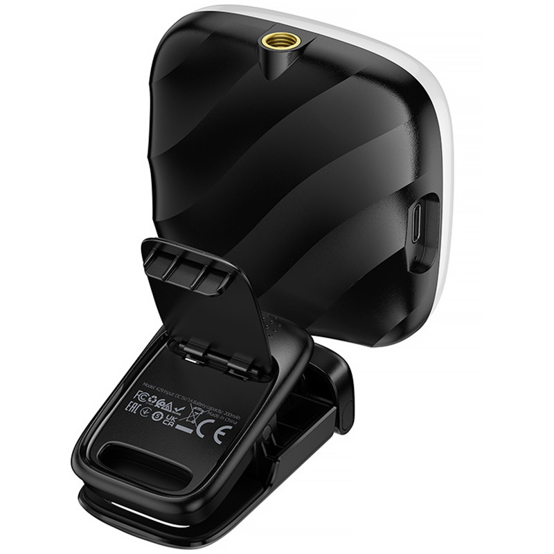 Фото Портативная лампа для селфи Hoco K29 Beauty Selfie Light 300 mAh (Black) в магазине vchehle.ua
