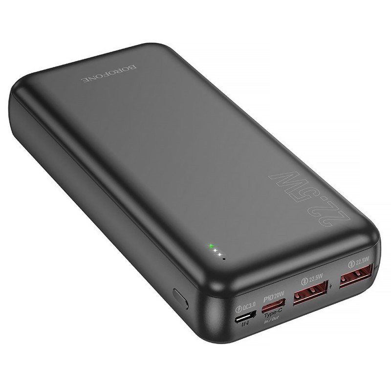 Фото Портативное ЗУ Power Bank Borofone BJ38A 22.5W+PD20W 20000 mAh (Black) в магазине vchehle.ua