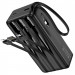 Фото Портативний ЗП Power Bank Hoco J146B Night tide with 4 cables 30000mAh (Black) на vchehle.ua