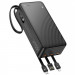 Фото Портативний ЗП Power Bank Hoco J146B Night tide with 4 cables 30000mAh (Black) в маназині vchehle.ua
