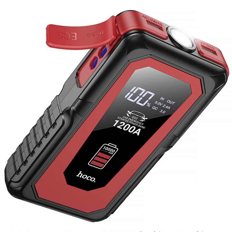 Пусковое устройство (бустер) для автомобиля Hoco QS3 Victory 10000 mAh (Black)
