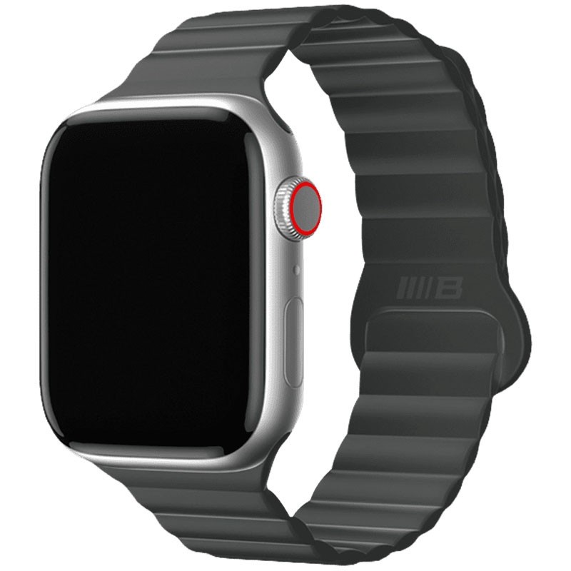 Ремінець BlueO Magnetic Silicone для Apple Watch 42(ser.1-3)/44/45/46/49mm (Black)