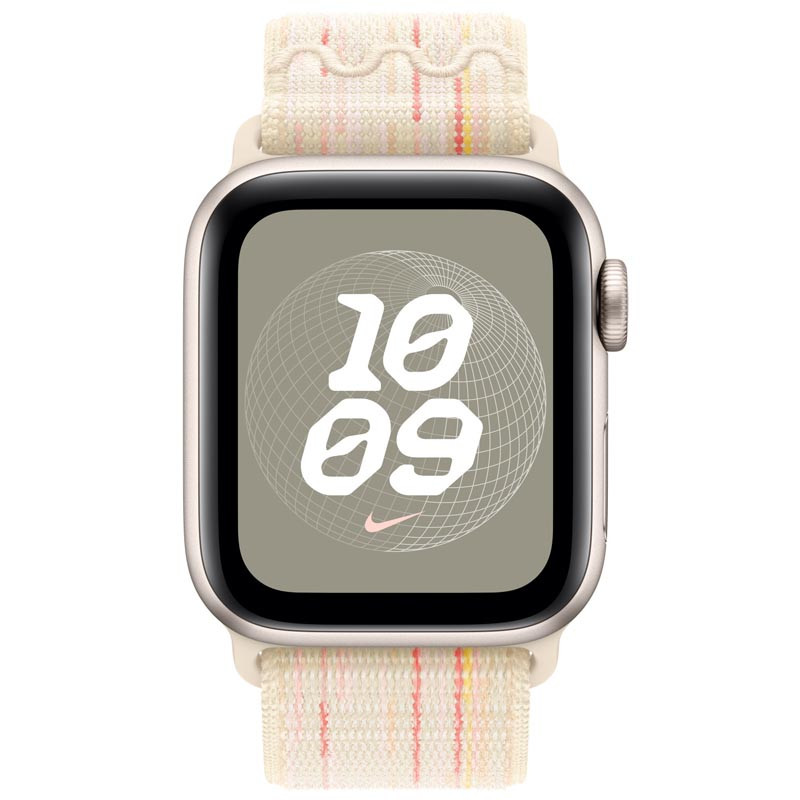 Фото Ремінець Nylon Sport Loop для Apple Watch 42(ser.1-3)/44/45/46/49mm (Starlight / Pink) в маназині vchehle.ua