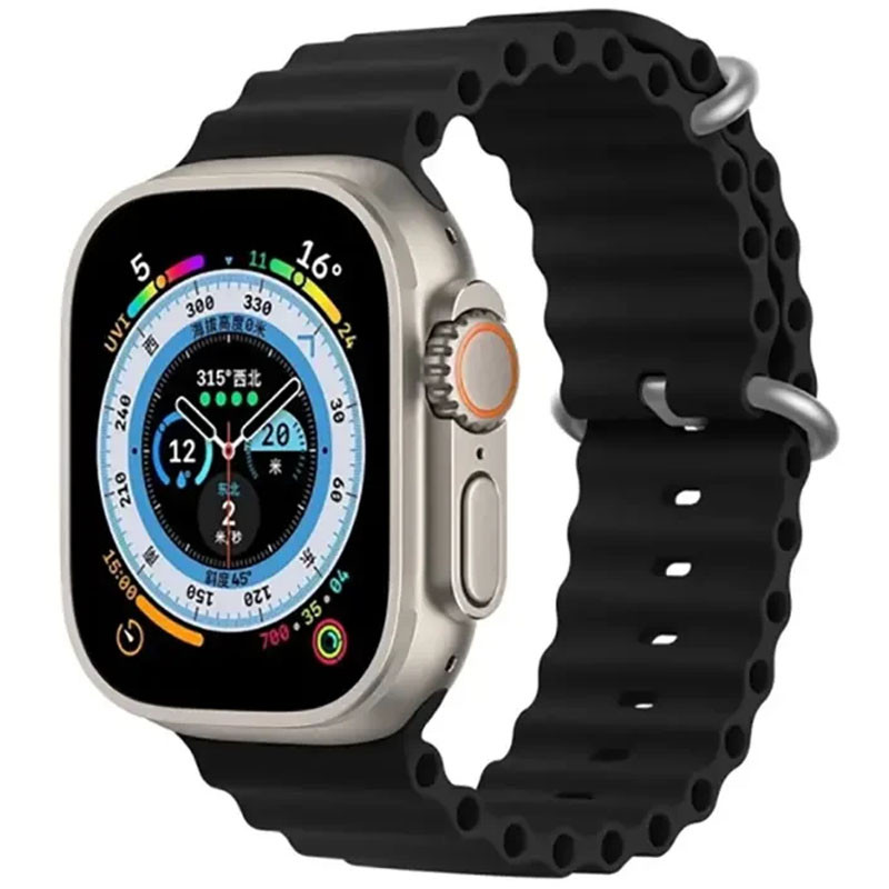 Ремешок Ocean Band для Apple Watch 38/40/41/42mm(ser.10) (Черный / Black)