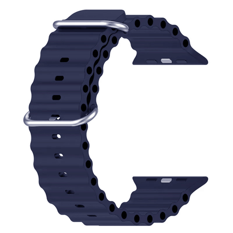 Фото Ремешок Ocean Band для Apple Watch 38/40/41/42mm(ser.10) (Синий / Deep navy) в магазине vchehle.ua