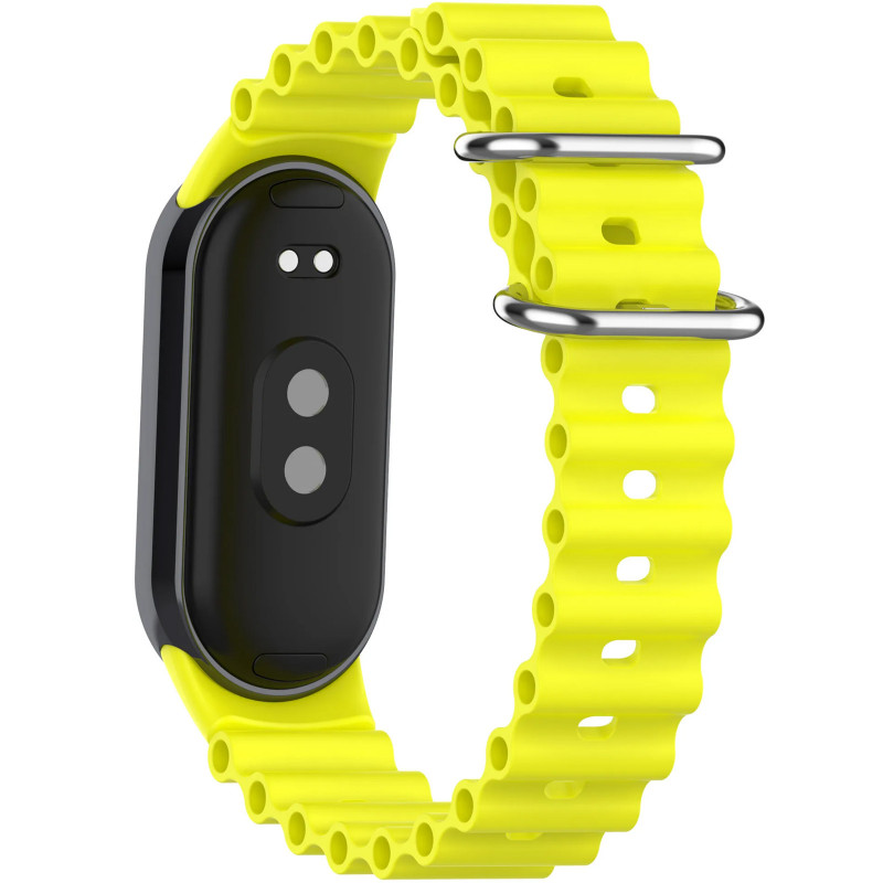 Фото Ремешок Ocean Band для Xiaomi Mi Band 9/8/10 (Желтый / Flash) в магазине vchehle.ua
