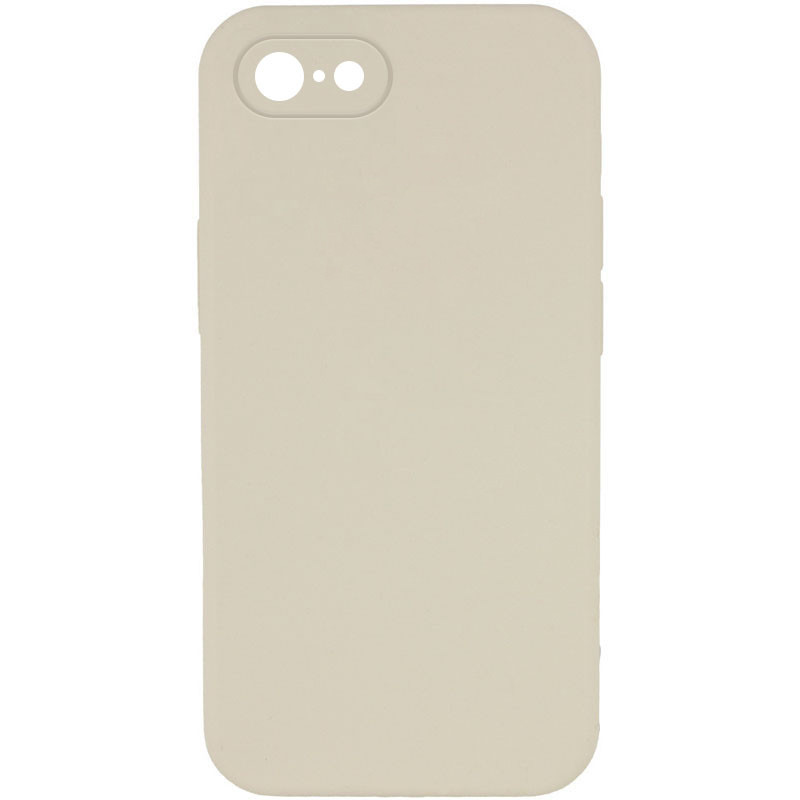 Чехол Silicone Case Square Full Camera Protective (AA) NOLOGO для Apple iPhone 6/6s (4.7") (Бежевый / Antique White)
