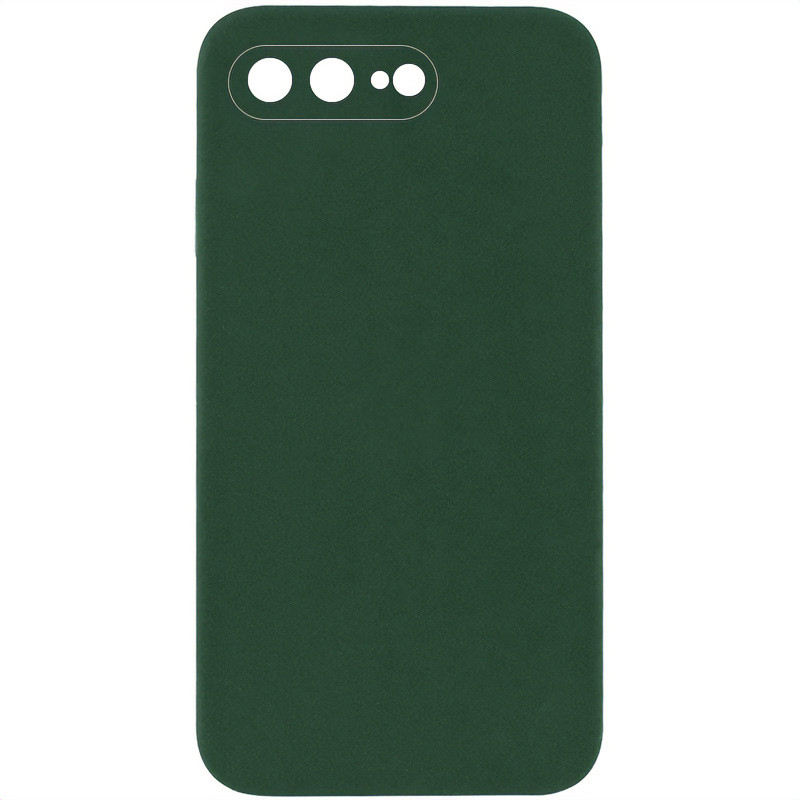 Чехол Silicone Case Square Full Camera Protective (AA) NOLOGO для Apple iPhone 7 plus/8 plus (5.5") (Зеленый / Cyprus Green)