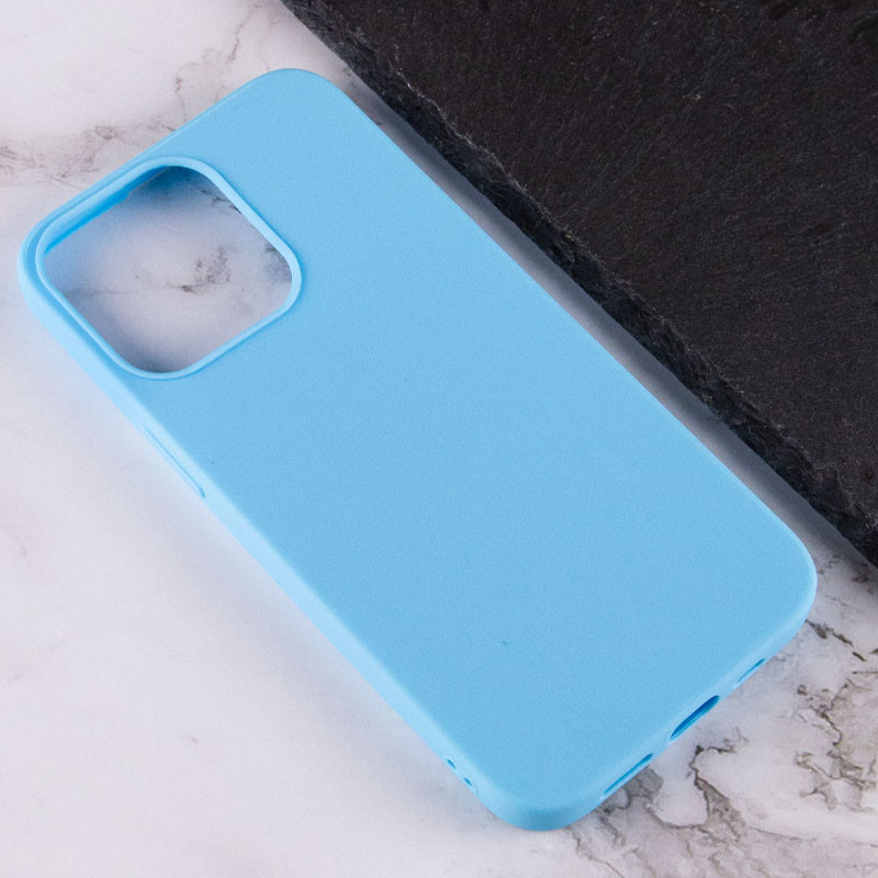 Фото Силіконовий чохол Candy на Apple iPhone 13 Pro Max (6.7") (Блакитний) в маназині vchehle.ua