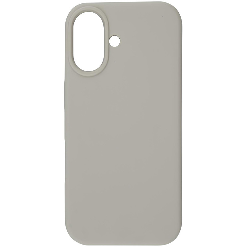 Силиконовый чехол Fibra Full with Magnetic Safe для Apple iPhone 17 (6.3") (Dark Stone)