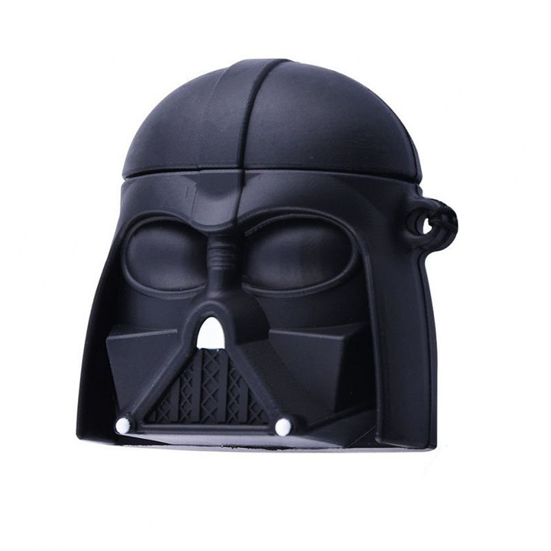 Силіконовий футляр Star Wars Force для навушників AirPods + карабін (Darth Vader)