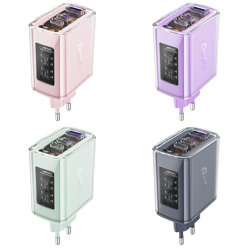 МЗП Acefast A45 Exploration series PD65W GaN (1USB-A/2C)