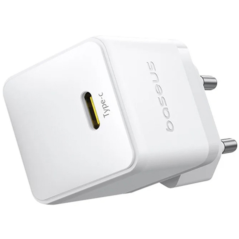 Фото СЗУ Baseus Palm Fast Charger 30W (1USB-C) (P10111605113-00) (Moon White) в магазине vchehle.ua