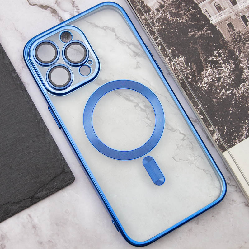 TPU чехол Fibra Chrome with Magnetic safe для Apple iPhone 12 Pro Max (6.7") (Purple) в магазине vchehle.ua