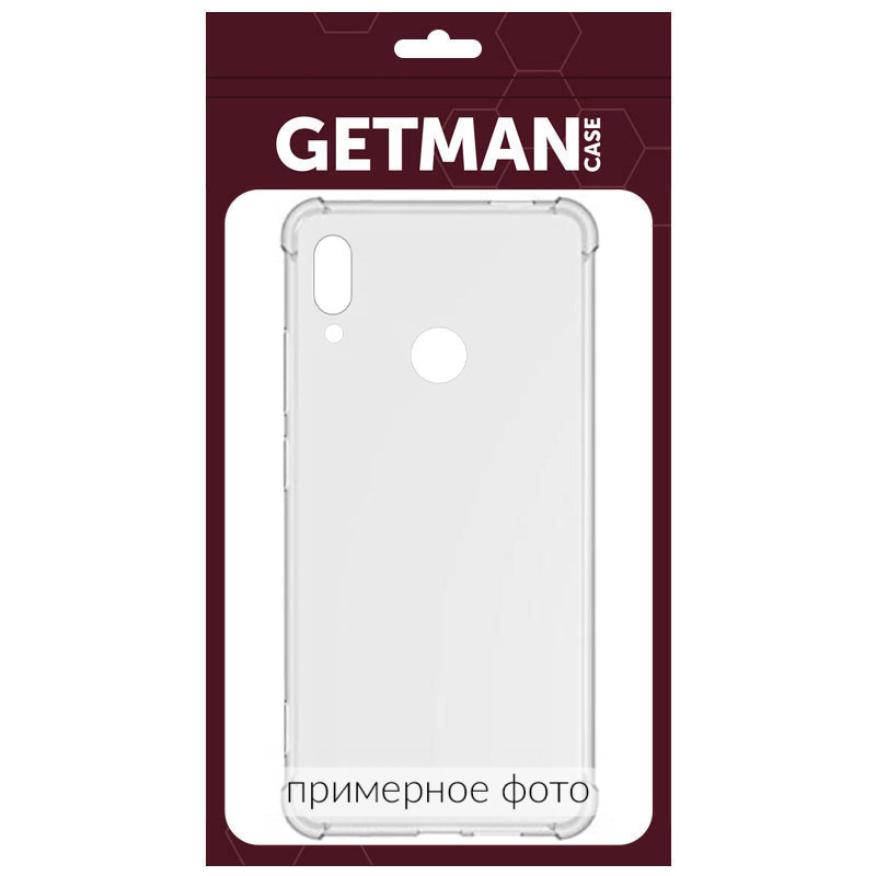 Фото TPU чехол GETMAN Ease logo усиленные углы Full Camera для Motorola Moto G56 5G (Бесцветный (прозрачный)) в магазине vchehle.ua