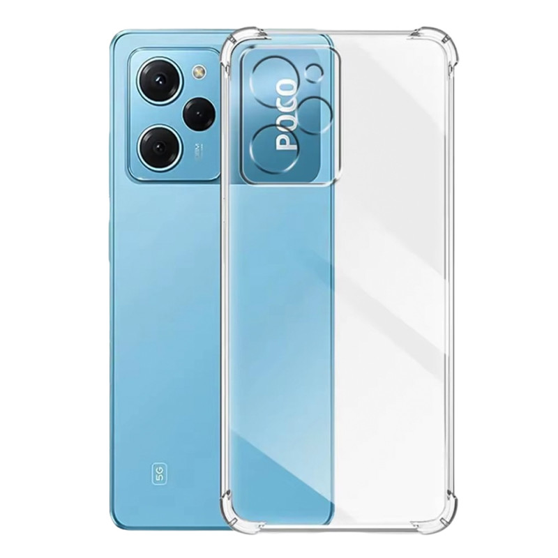 TPU чохол GETMAN Ease logo посилені кути Full Camera на Xiaomi Poco X5 Pro 5G (Безбарвний (прозорий))