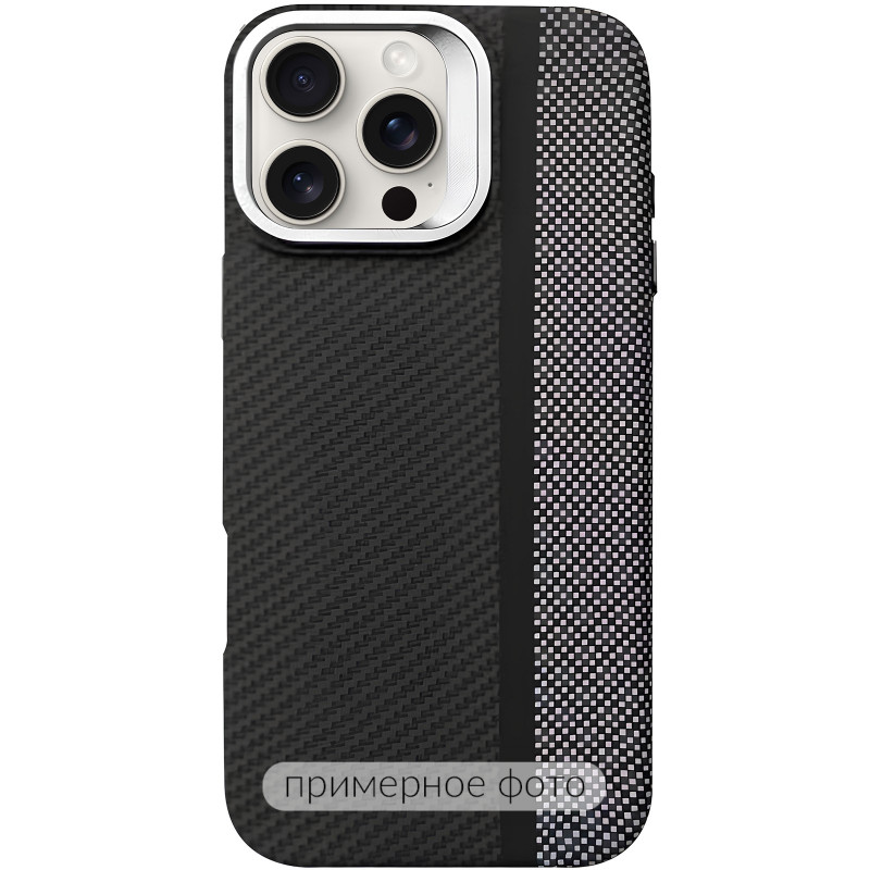 TPU чохол Pixel Craft with Magnetic Safe на Apple iPhone 17 Pro Max (6.9") (Carbon Line)